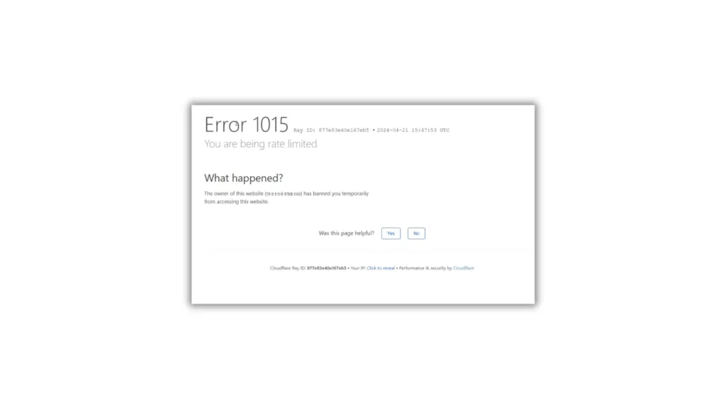 Cloudflare Error 1015: What is It & How To Bypass It